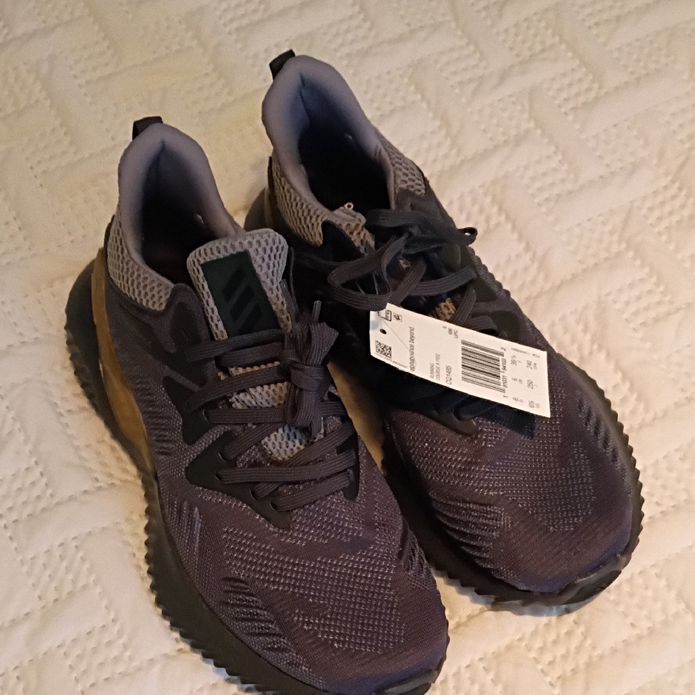 adidas Black and Gray Boys Sneakers